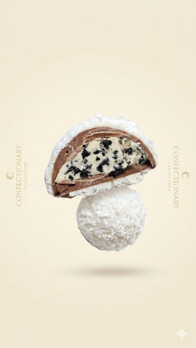 Hello Iglo Cream & Biscuit Filled Coconut Covered Chocolate – 50 g (144 pcs / Case) - Aladdin Business