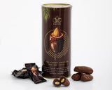 Huries Premium Almond-Stuffed Chocolate Dates -12 Tin Cans x 200g