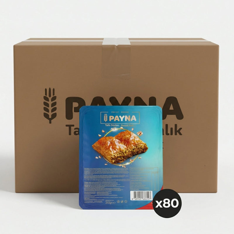 Packaged Roll Baklava with Walnut - 6 Slices - Aladdin Business