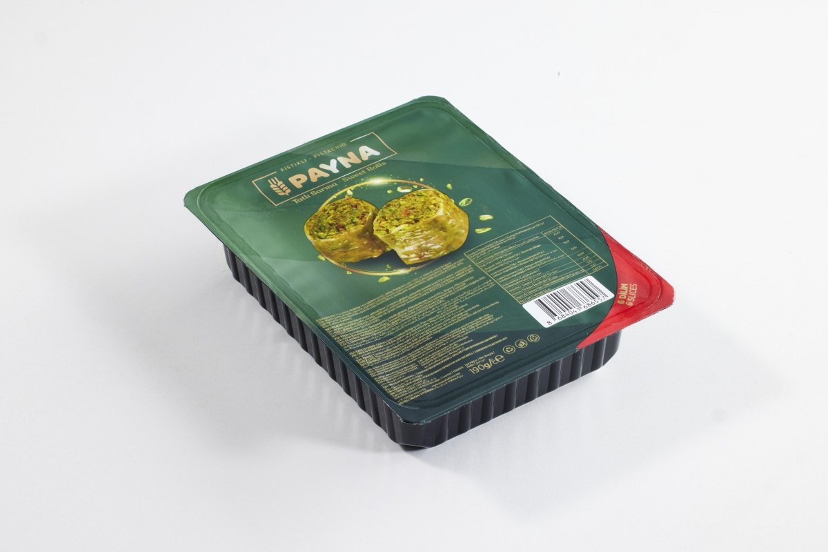 Packaged Wrap Baklava with Pistachio - 6 Slices - Aladdin Business