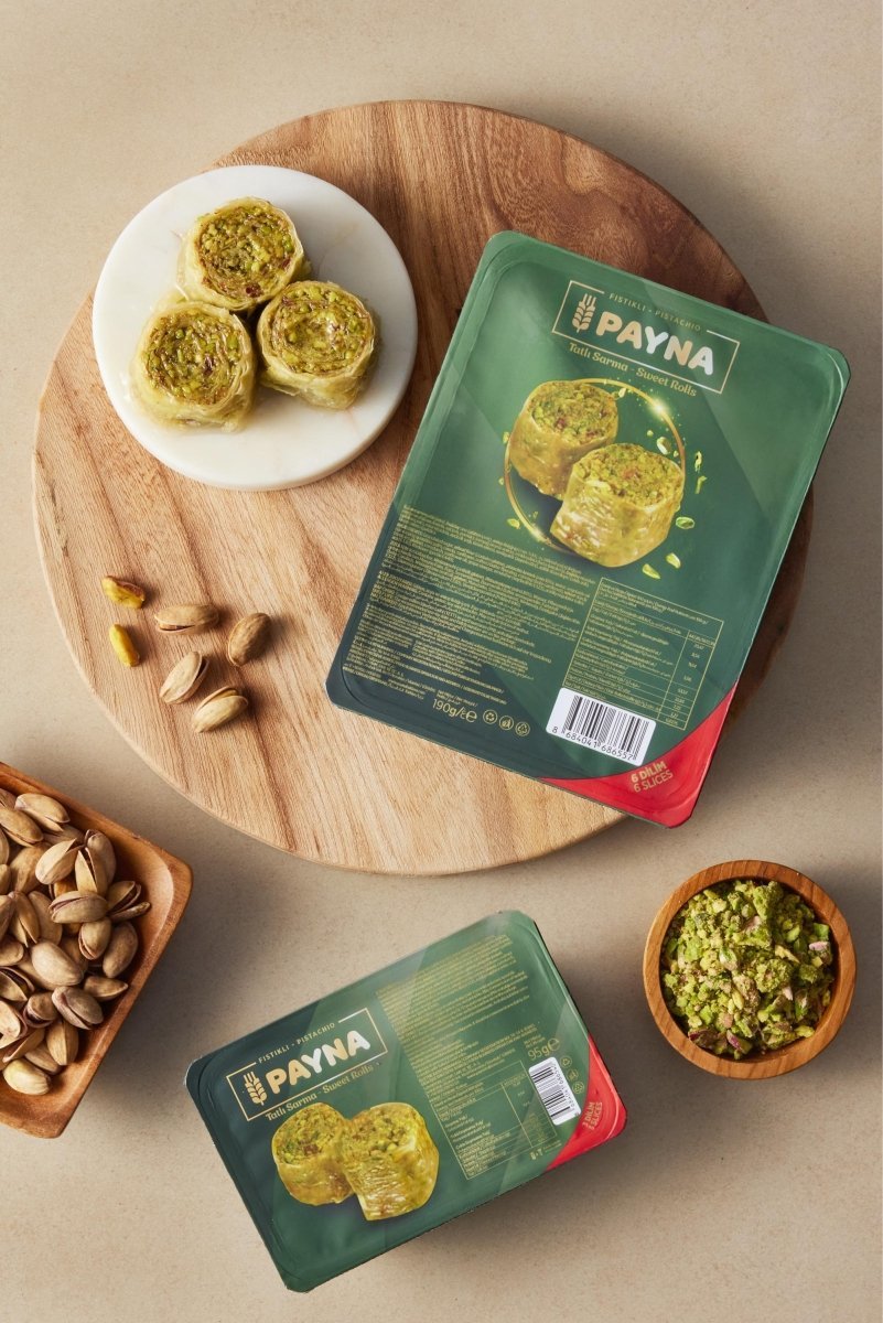 Packaged Wrap Baklava with Pistachio - 6 Slices - Aladdin Business