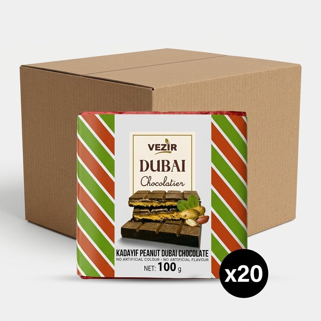 Peanut Praline Dubai Chocolate Bar - Crispy & Nutty Delight - Aladdin Business