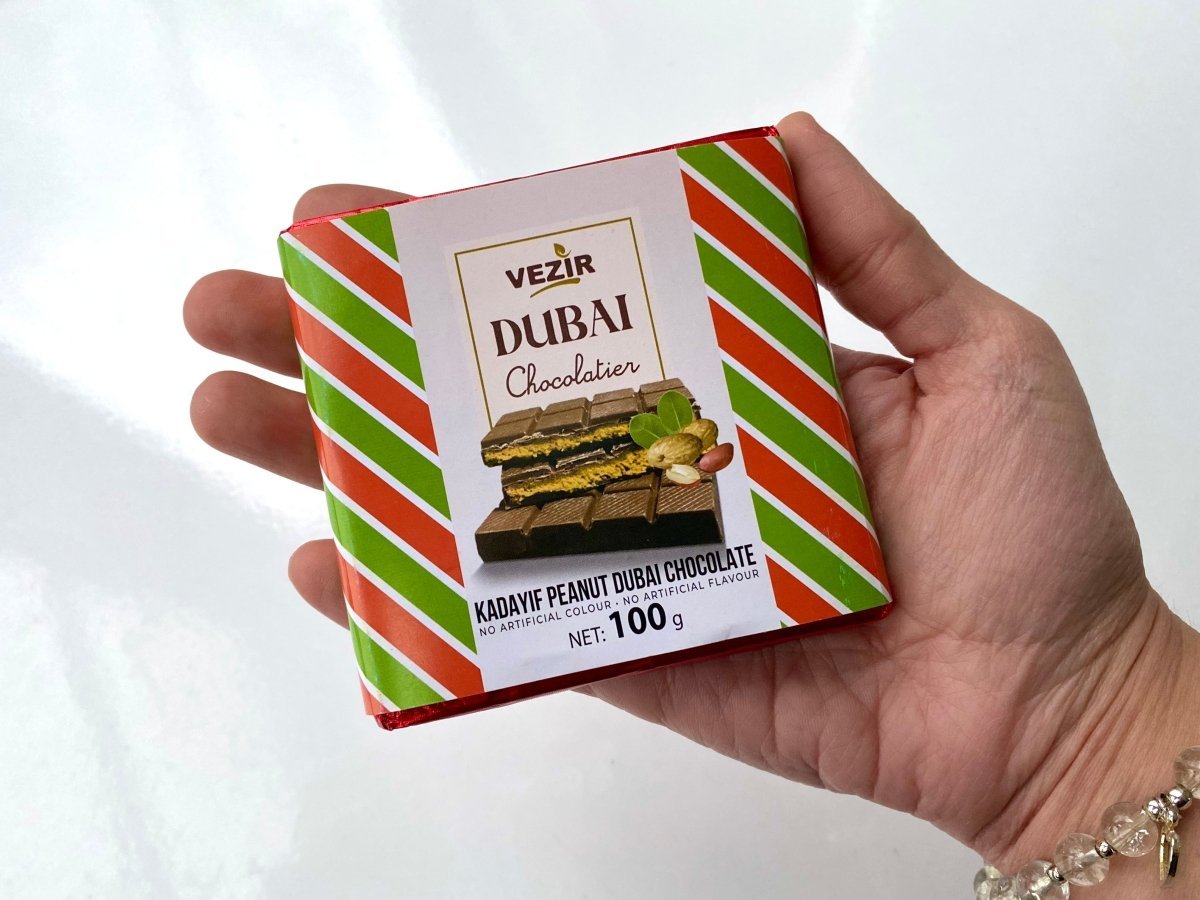 Peanut Praline Dubai Chocolate Bar - Crispy & Nutty Delight - Aladdin Business