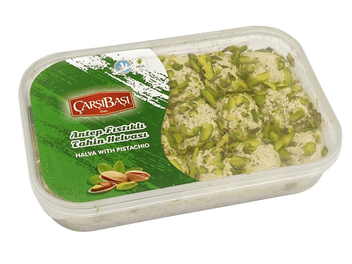 Premium Antep Pistachio Tahini Halva - 12 Pieces x 400g