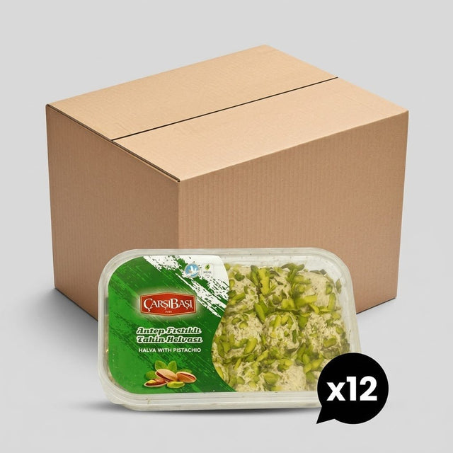 Premium Antep Pistachio Tahini Halva (Helva) - 400g Block - Aladdin Business