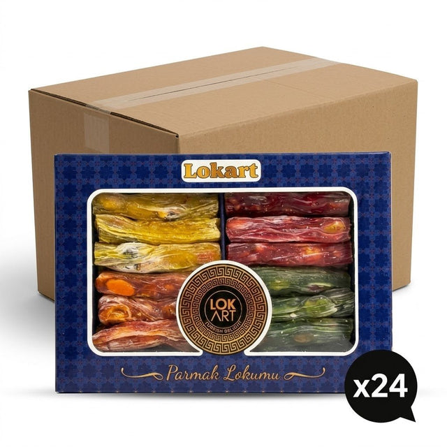 Premium Assorted Finger Turkish Delight Lokum - 24 Pieces x 200g - Aladdin Business
