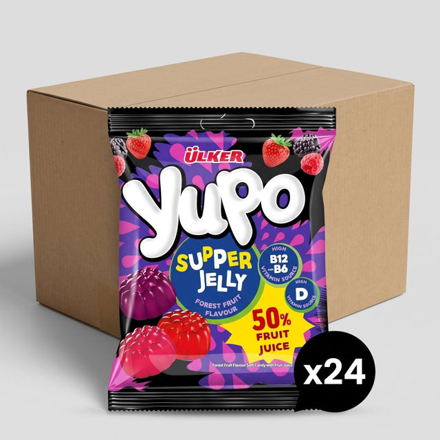 Professional Grade Vitamin Enriched Jelly Chews - 1 Case - 24 Packs x 64g Each - Aladdin Business