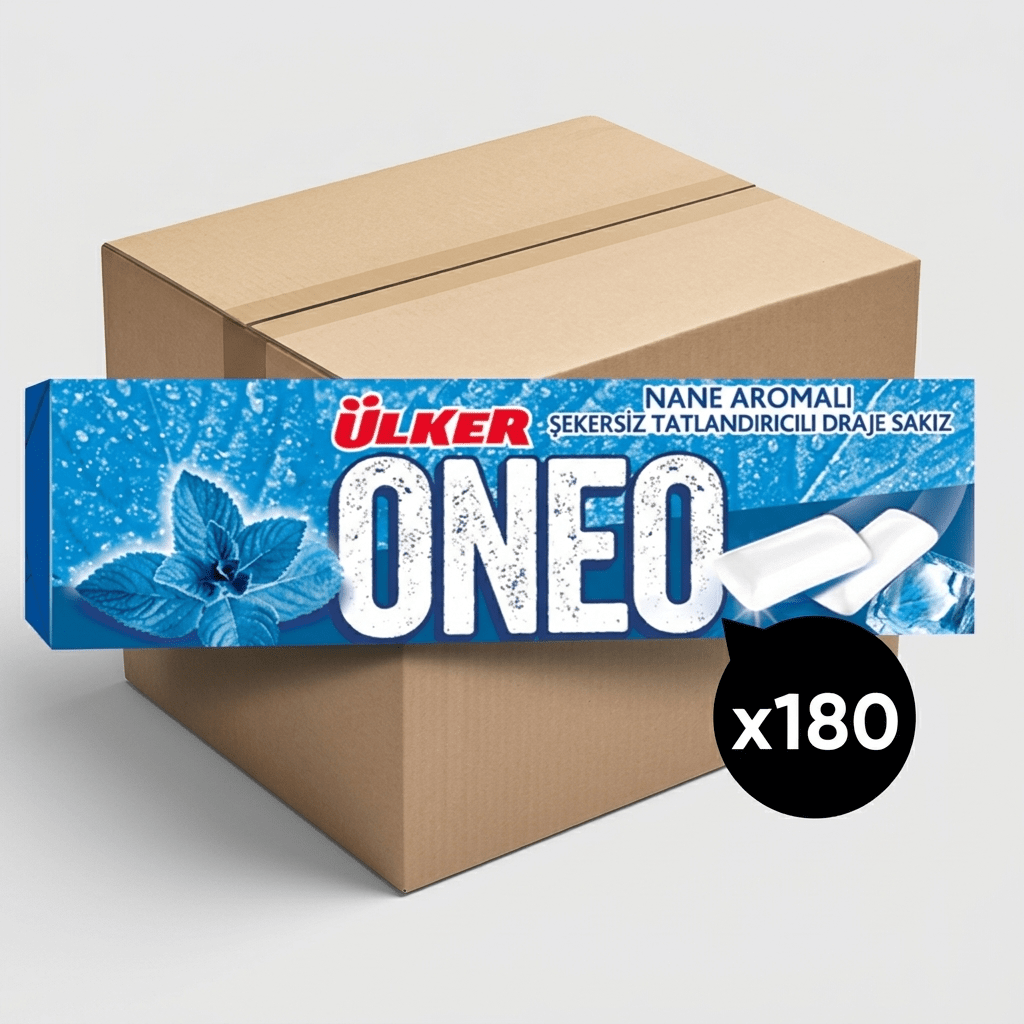 Refreshing Mint Flavored Dragee Gum - 1 Case - 180 Packs x 14g Each - Aladdin Business