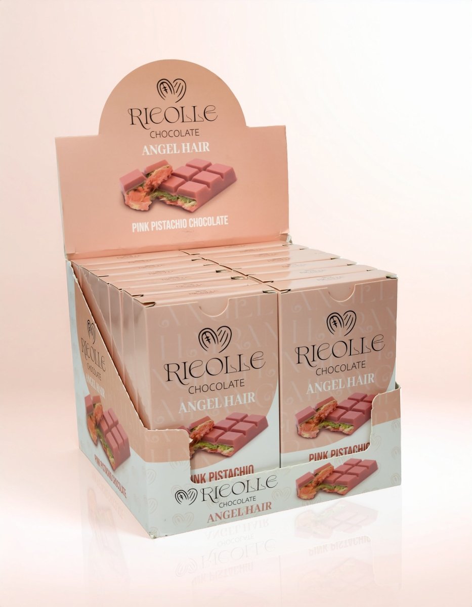 Ricolle Angel Hair Pink Pistachio Chocolate - 150g x 14 Pieces