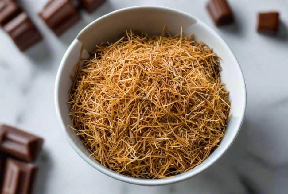 Roasted Kataifi/Kadayif for Preparing Dubai Chocolate and Desserts - 1kg x 12 Bags