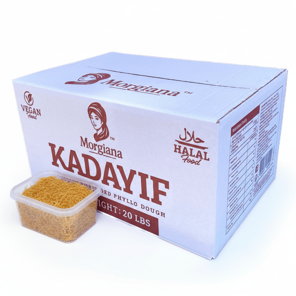 Roasted Kataifi/Kadayif - Bulk Shredded Phyllo Dough - 20lb (9.1kg)