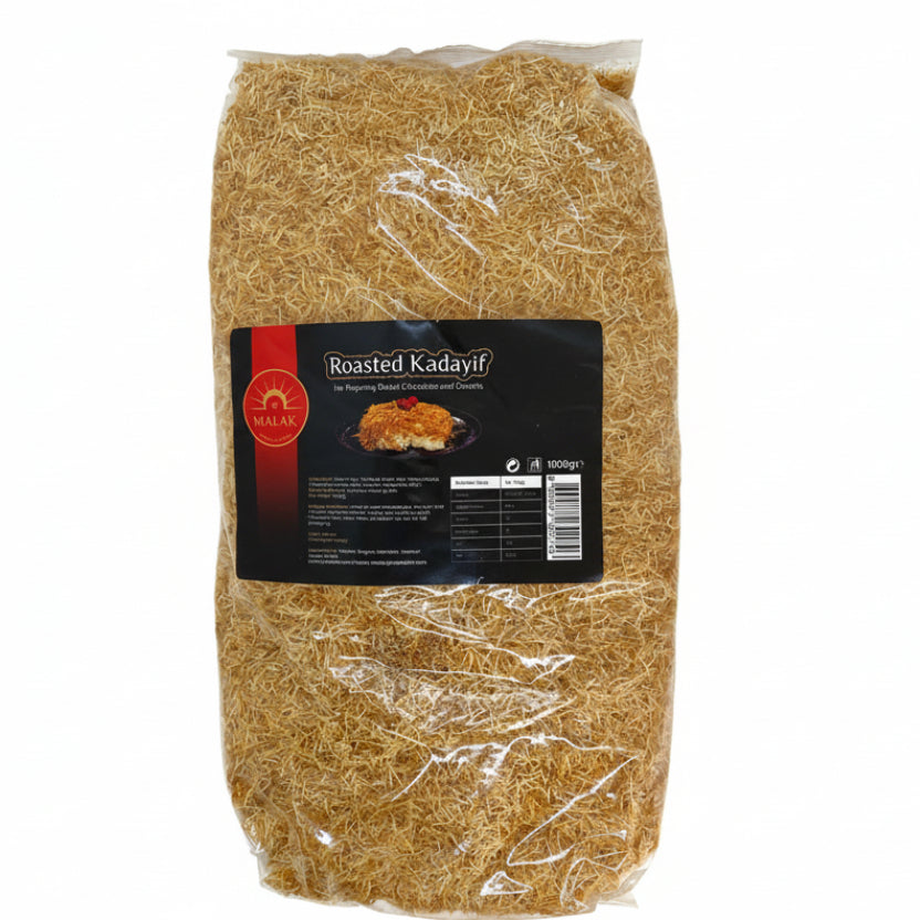 Roasted Kataifi/Kadayif for Preparing Dubai Chocolate and Desserts - 1kg x 12 Bags