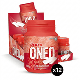 Strawberry Flavored Bottle Shaped Chewing Gum Dragees - 1 Case - 12 Packs x 60g Each - Aladdin Business