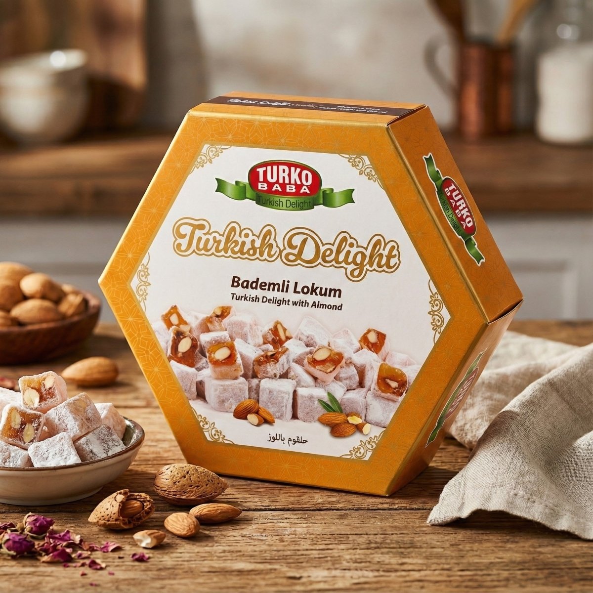 Gourmet Almond Turkish Delight - 16 x 250g