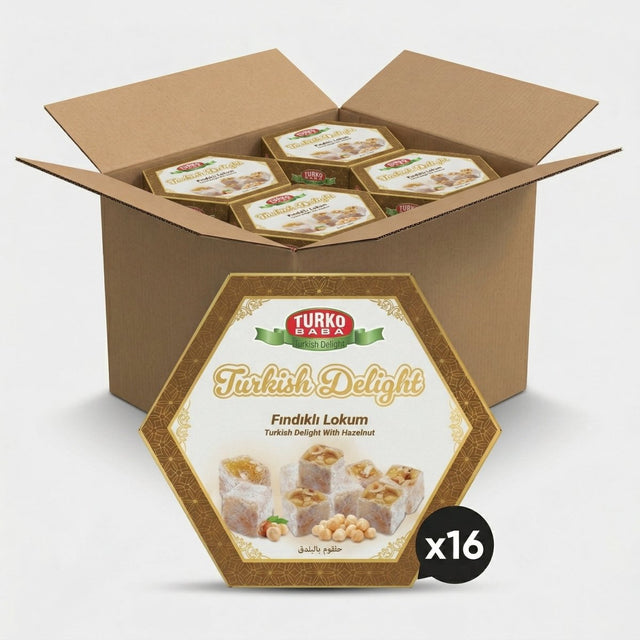 TURKOBABA Premium Authentic Hazelnut Turkish Delight - 250g - Aladdin Business