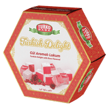 TURKOBABA Premium Rose Flavored Turkish Delight Loukoum - 250g - Aladdin Business