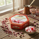 TURKOBABA Premium Rose Flavored Turkish Delight Loukoum - 250g - Aladdin Business