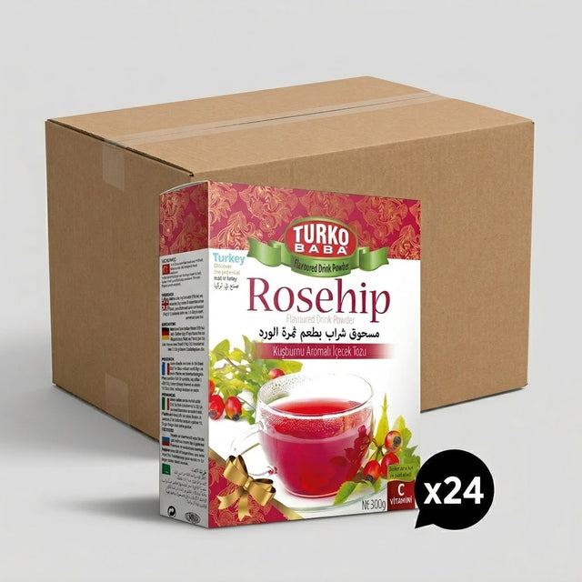 TURKOBABA Premium Rosehip Flavored Powder Drink Mix - 300g - Aladdin Business