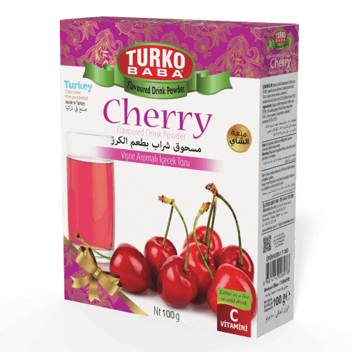 TURKOBABA Premium Sour Cherry Flavored Drink Powder - 100g - Aladdin Business