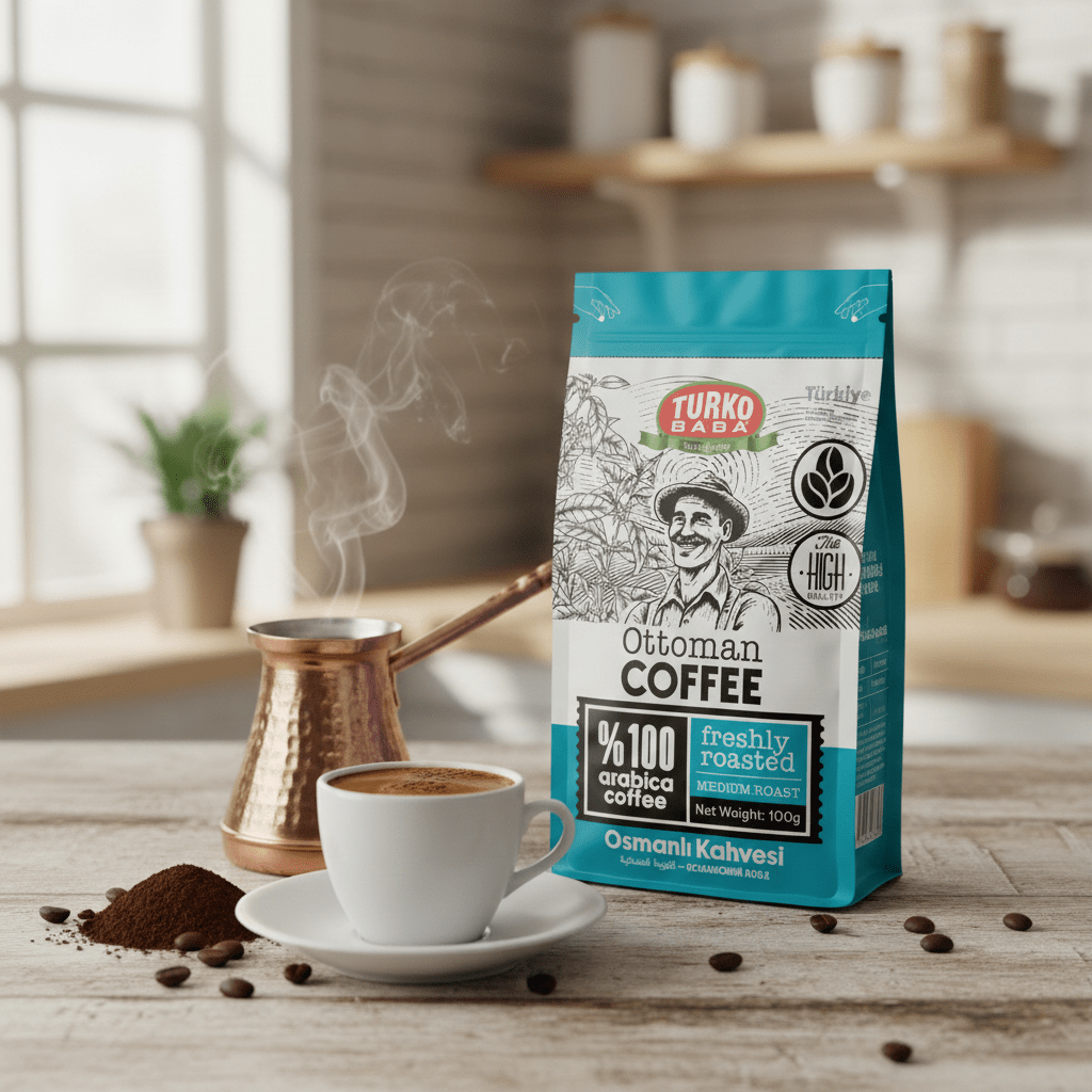 Professional Mastic Flavored Turkish Coffee Blend - 20 x 100g