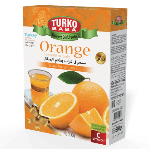 TURKOBABA Professional Orange Flavored Powder Drink Mix - 300g - Aladdin Business