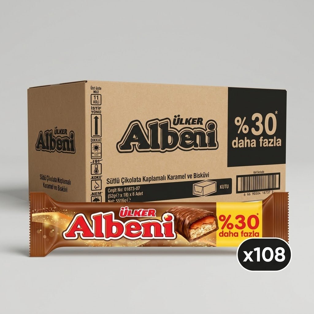 Ulker | Albeni Chocolate Covered Wafer Bar with Caramel Large - 52g - Aladdin Business