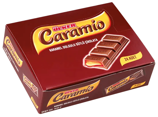 Caramio Chocolate Bar with Caramel Filling - 144 Pieces x 32g