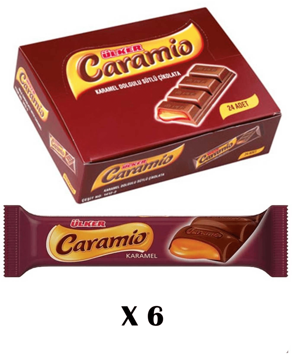 Caramio Chocolate Bar with Caramel Filling - 144 Pieces x 32g