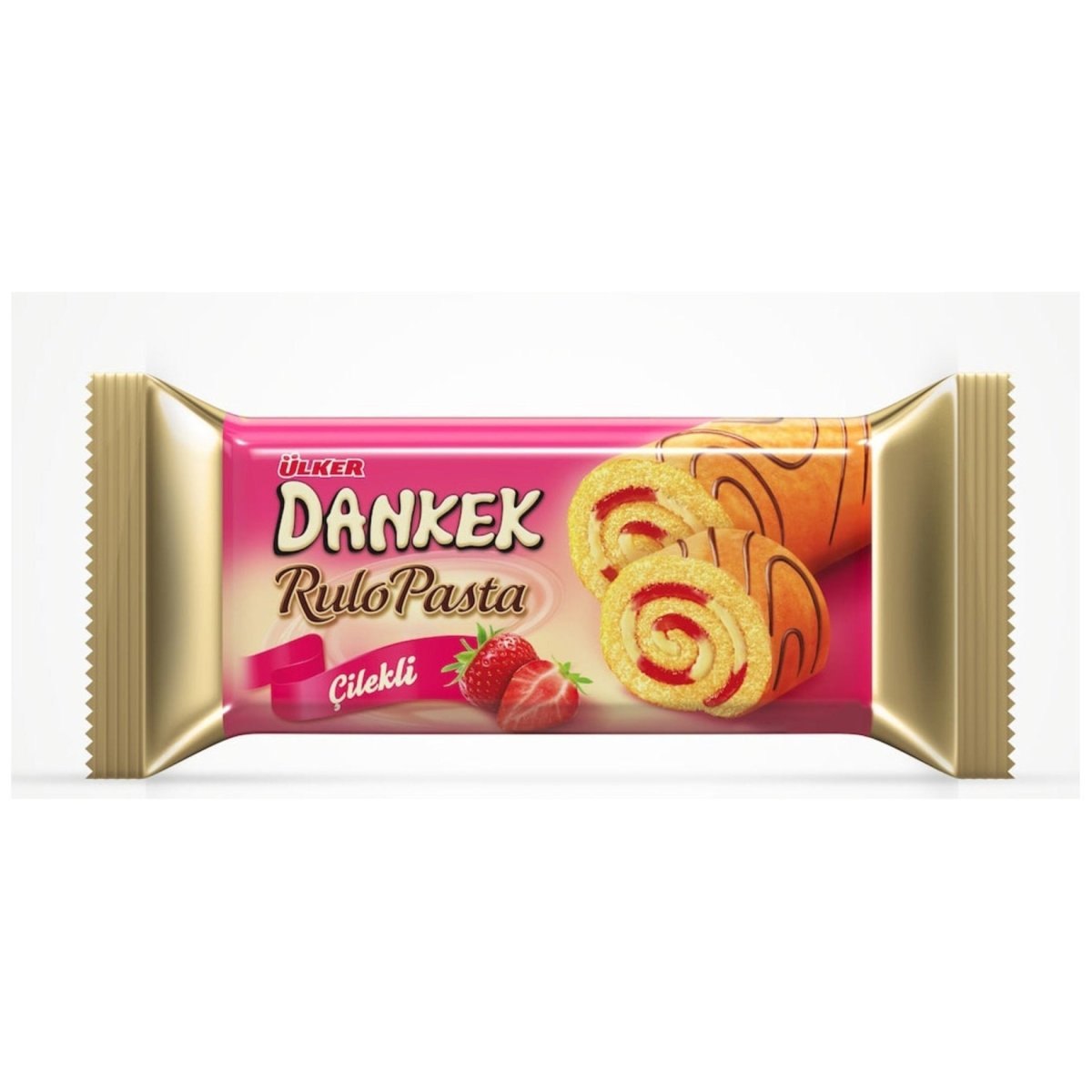Dankek Roll Cake with Strawberry - 235g x 8 Packs