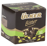 Dark Square Chocolate with Whole Pistachios - 65g x 36 Pieces