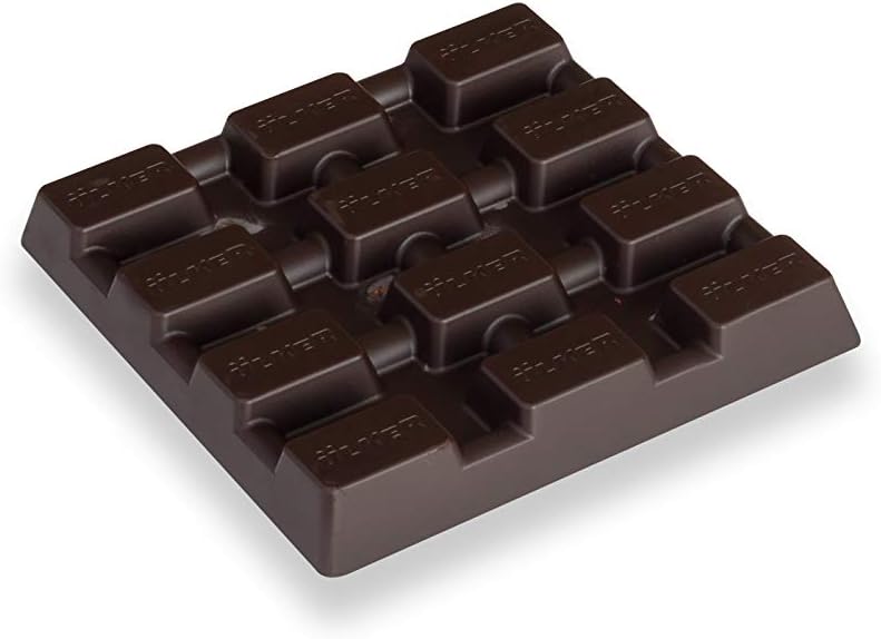 Dark Square Chocolate with Whole Pistachios - 65g x 36 Pieces