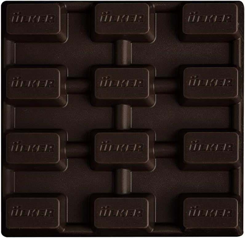Dark Square Chocolate with Whole Pistachios - 65g x 36 Pieces