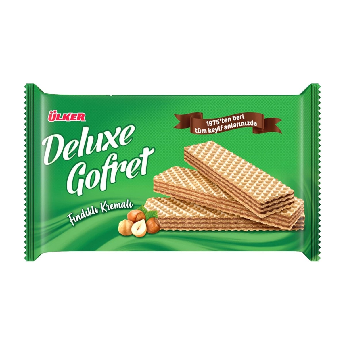 Delux Wafer with Hazelnut Cream - 1 Box (10 Pieces)