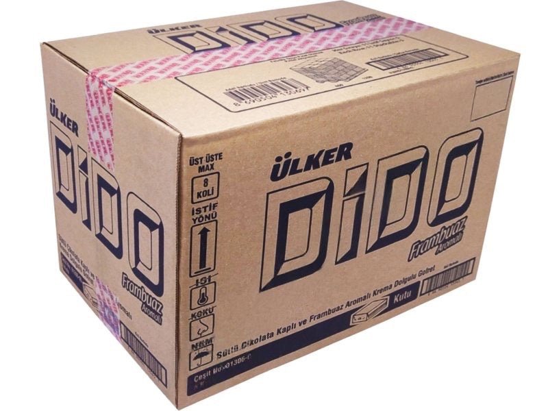 Dido Chocolate Covered Wafer Bar Filled with Raspberry Cream - 37g x 144 Pieces