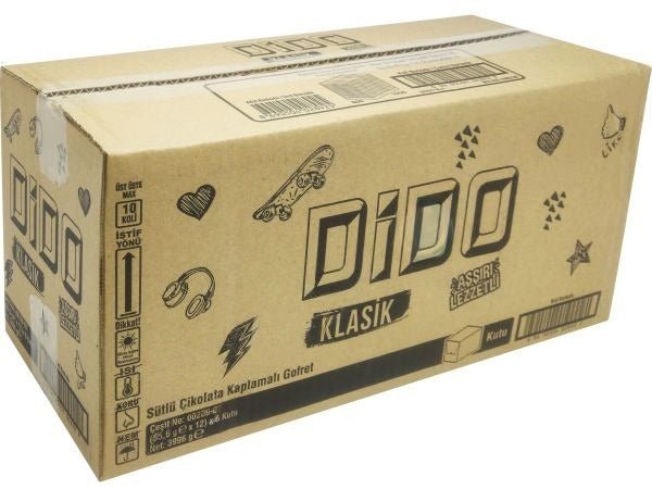 Dido Square Chocolate Wafer - 56g x 72 Pieces