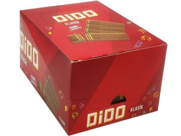 Dido Square Chocolate Wafer - 56g x 72 Pieces