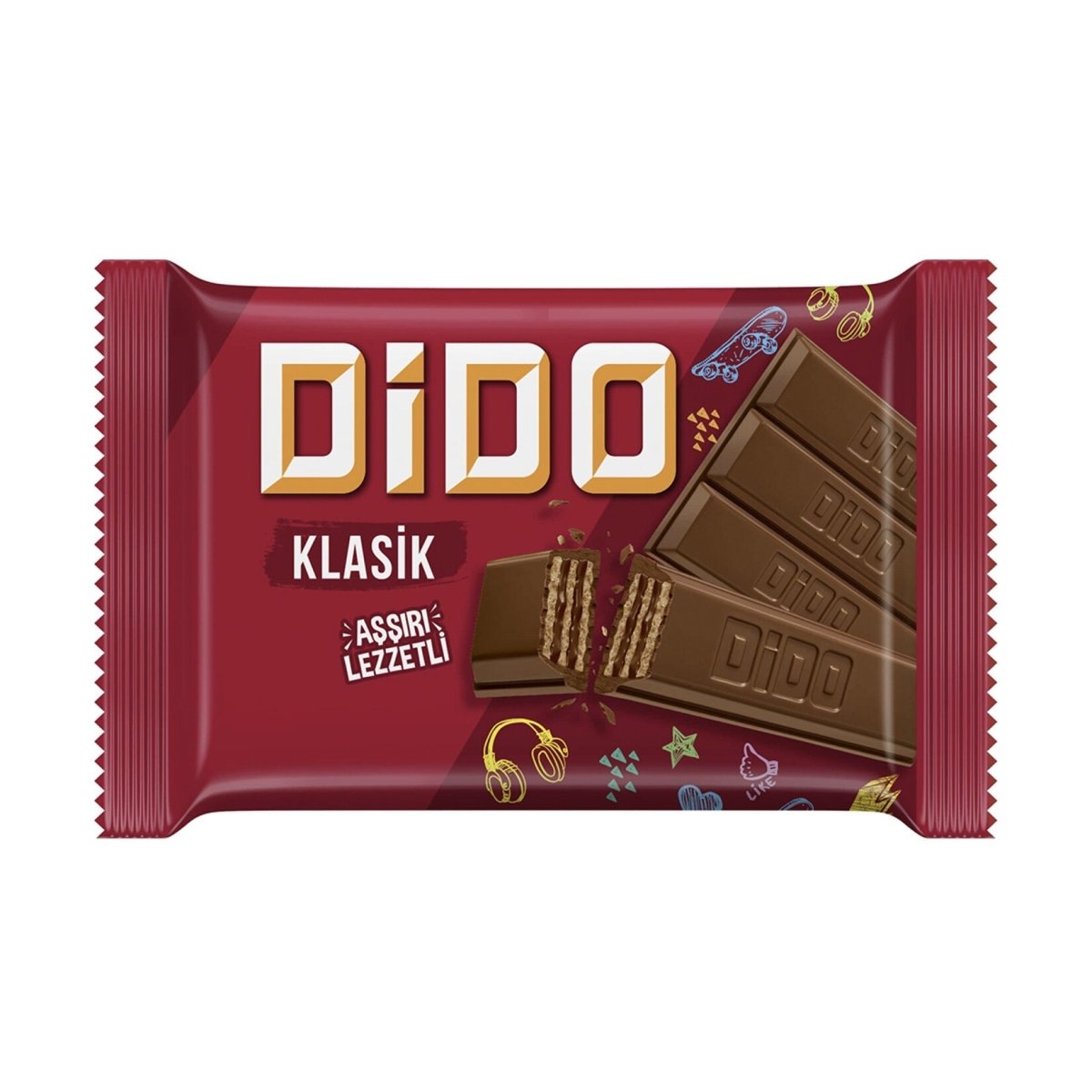 Dido Square Chocolate Wafer - 56g x 72 Pieces