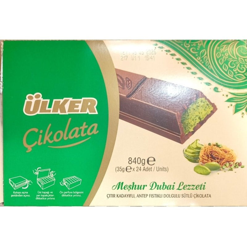 Dubai Chocolate with Antep Pistachio and Crispy Kataifi - 35g x 144 Bars