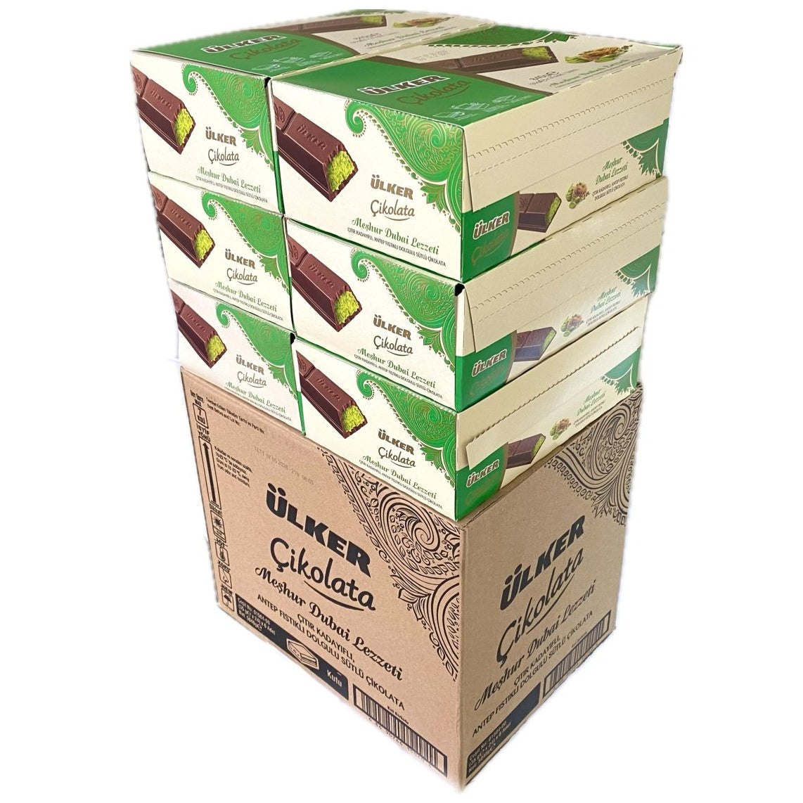 Dubai Chocolate with Antep Pistachio and Crispy Kataifi - 35g x 144 Bars