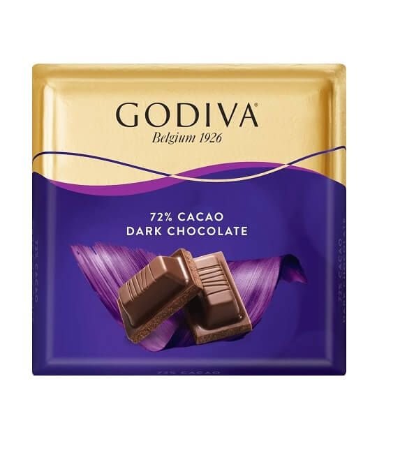 Godiva %72 Cacao Dark Chocolate - 60g x 36 Pieces