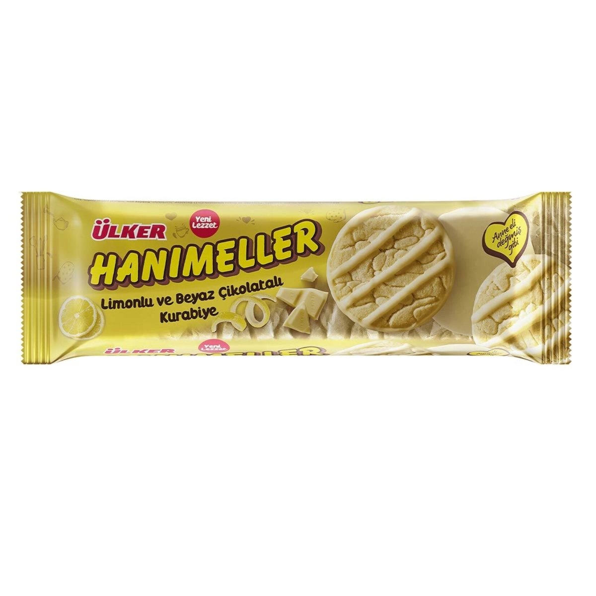 Hanimeller Cookies with Lemon and White Chocolate - 138g x 9 Packs