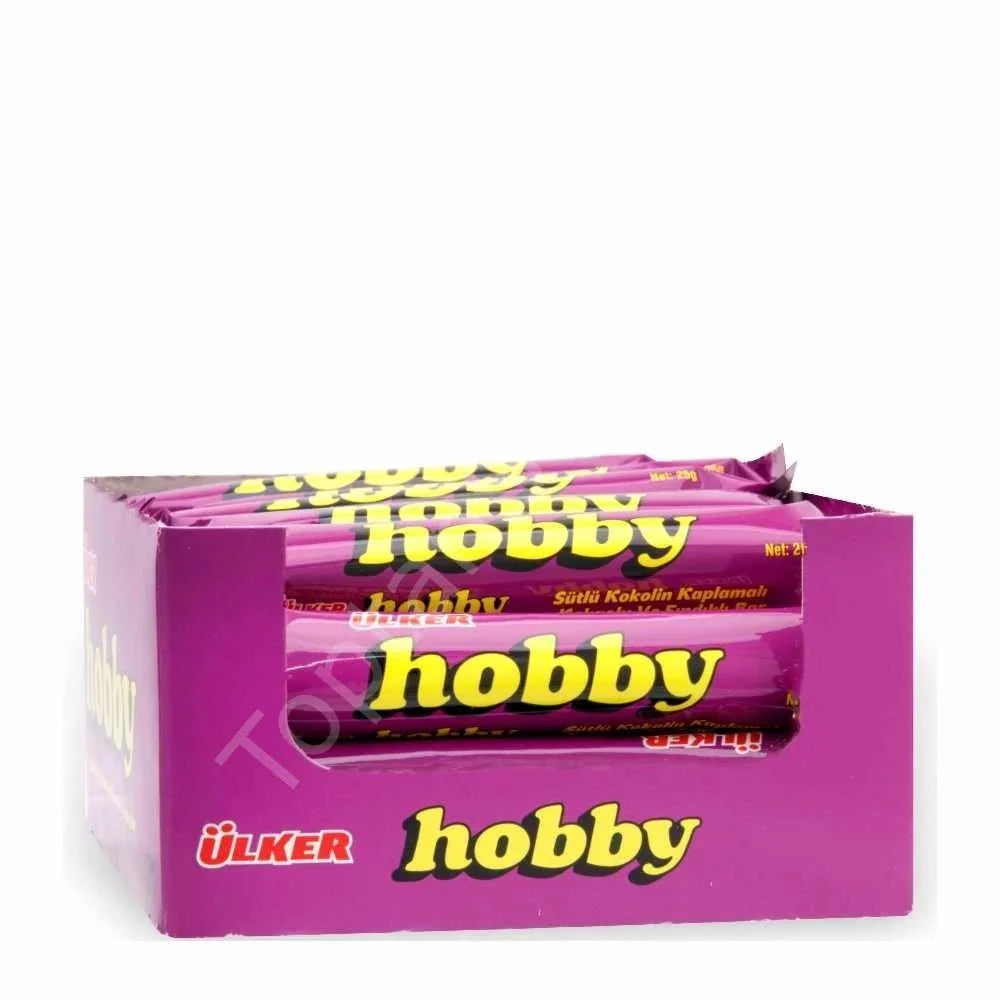 Hobby Chocolate Bar with Hazelnut - 1 Box (144 Pieces)
