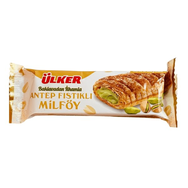 Kat Kat Tat Crispy Puff Pastry with Pistachio Cream - 28g x 24 Pieces