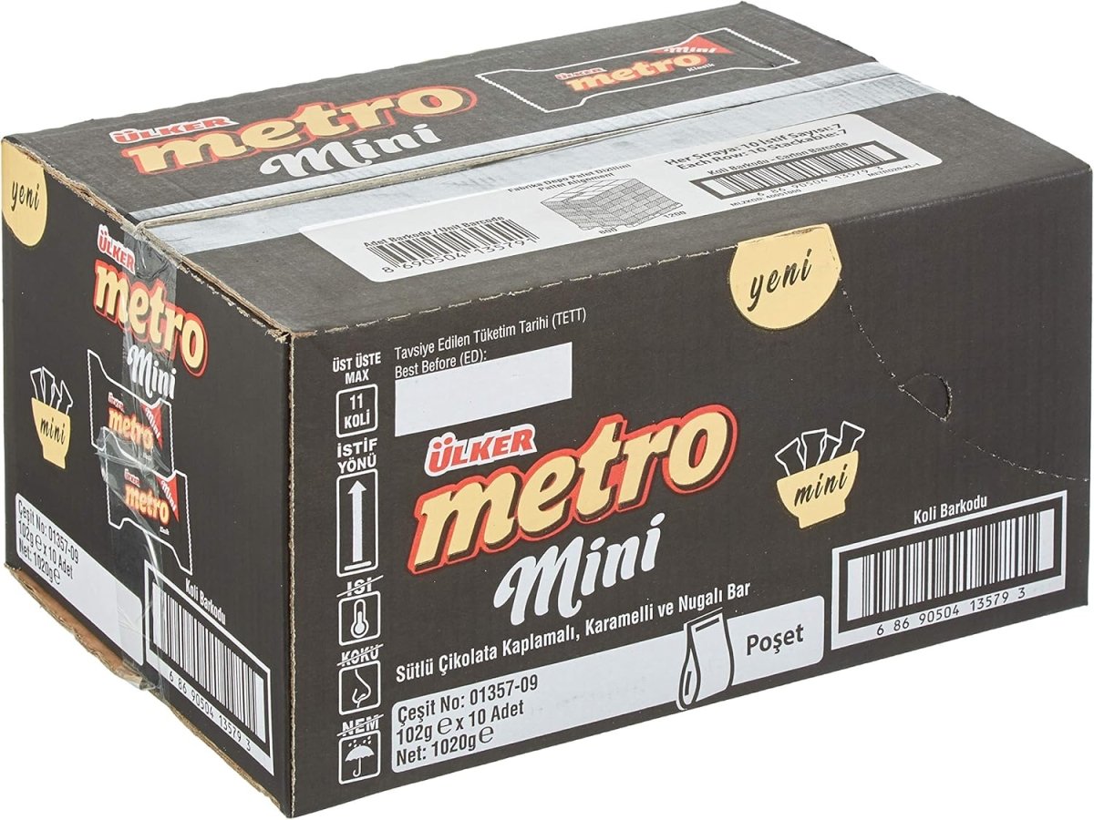 Metro Mini Chocolate Bag - 102g x 10 Bags