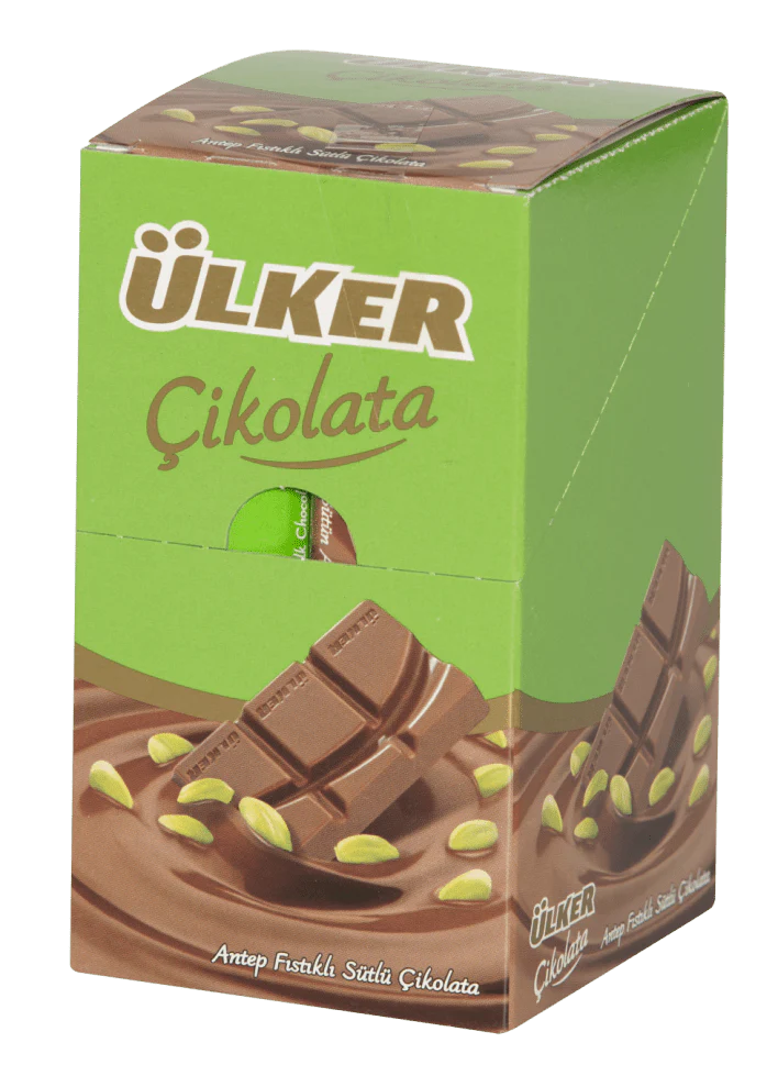 Chocolate Bar with Pistachio - 30g x 72 Pieces