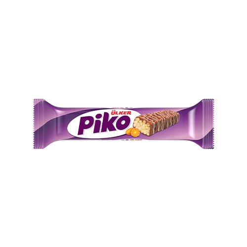 Piko Chocolate Covered Orange Flavoured Rice Puffs Bar - 18g x 144 Pieces