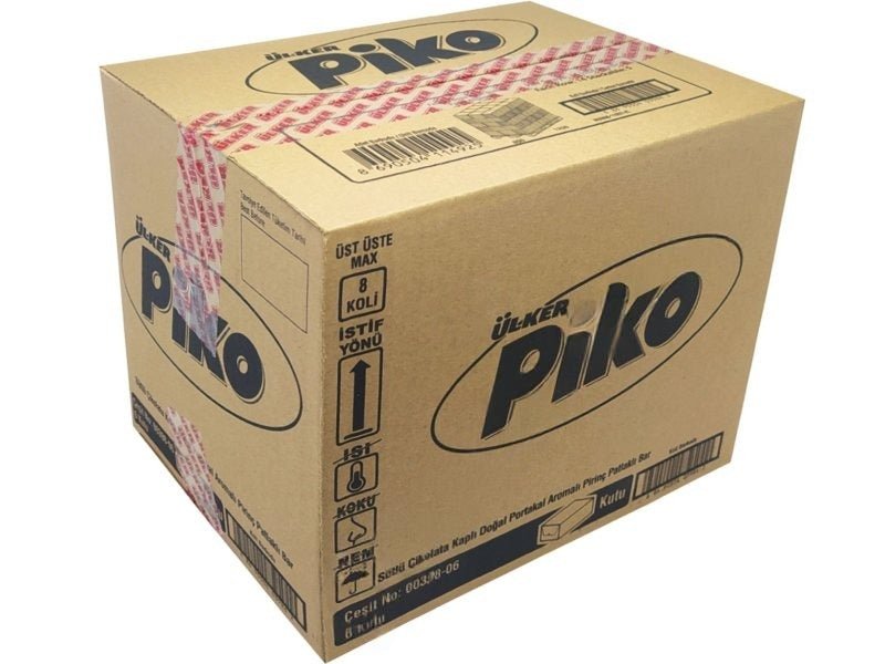 Piko Chocolate Covered Orange Flavoured Rice Puffs Bar - 18g x 144 Pieces