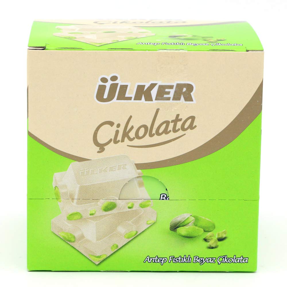 Ulker | White Square Chocolate with Whole Pistachios - Aladdin Business