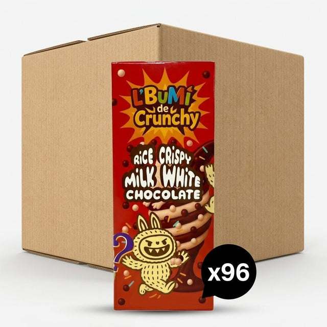 Vezir Lbumi de Crunchy Collectible Mystery Chocolate - White & Rice Crispy - 28g - Aladdin Business