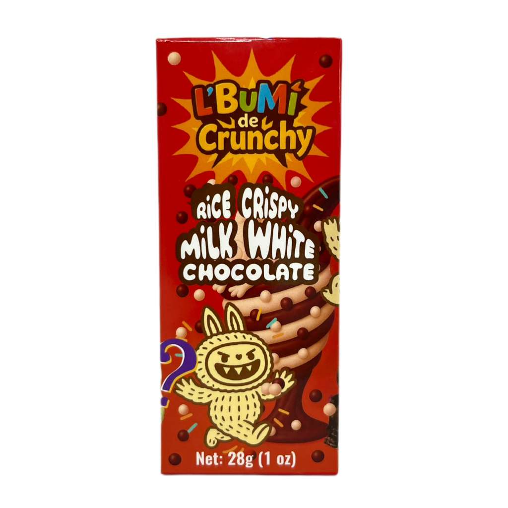 Vezir Lbumi de Crunchy Collectible Mystery Chocolate - White & Rice Crispy - 28g - Aladdin Business